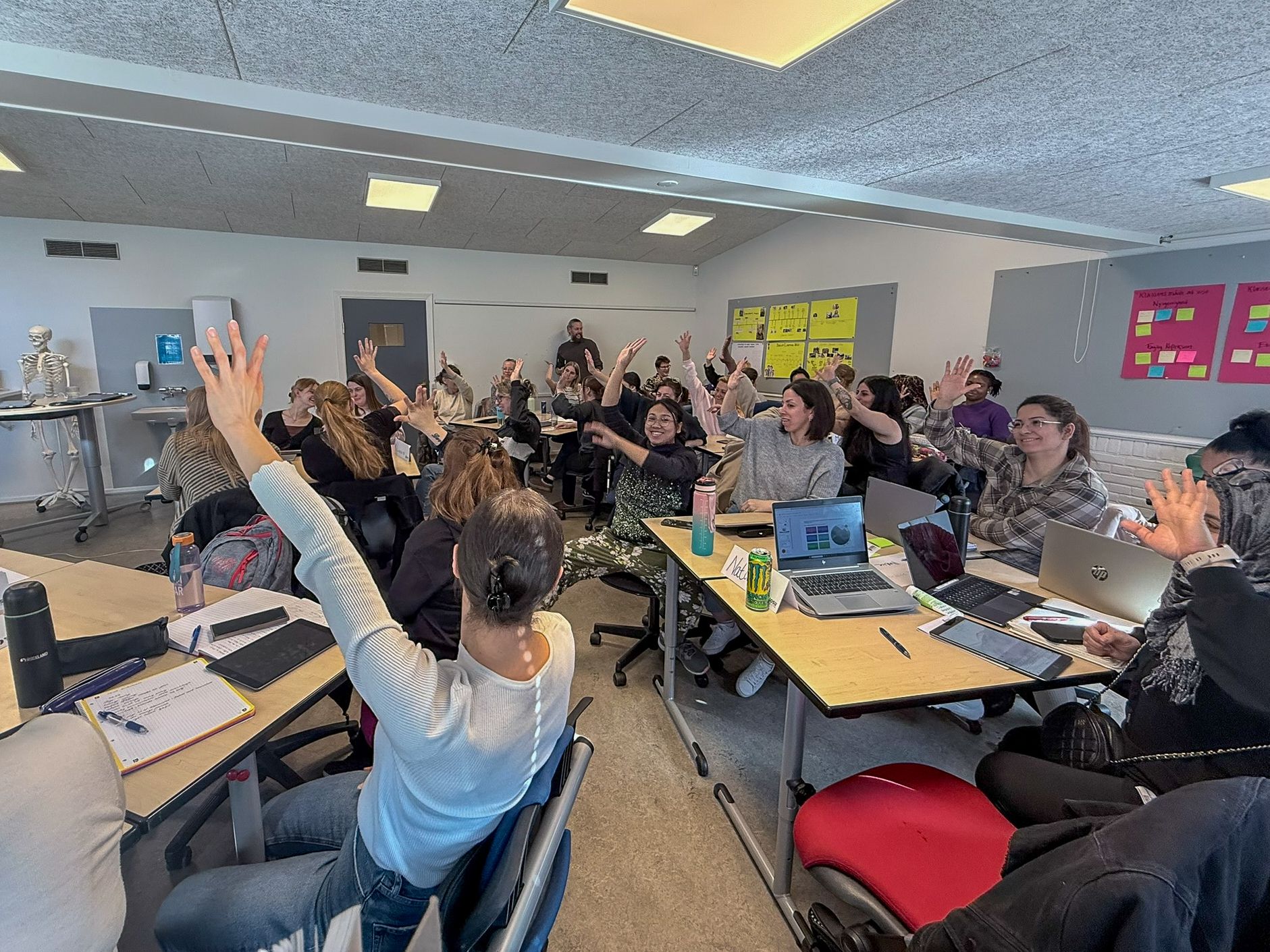 Engagerade medarbetare vid Clex-workshop